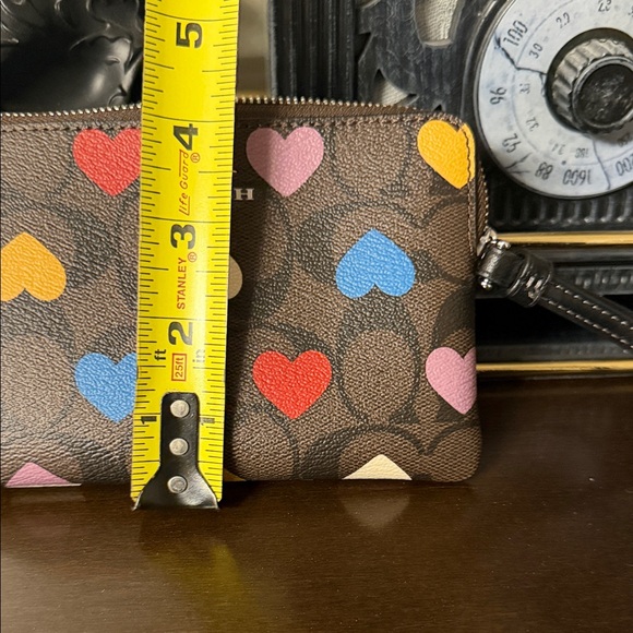 Coach Multicolor Heart Print Wristlet - Picture 8 of 8